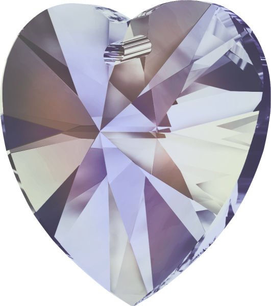 Swarovski 6228 14mm Crystal Vitrail Light (001VL) - Kalp Kolye Ucu
