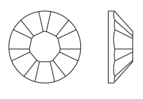 Swarovski 2028 Altı Düz SS30 Crystal Golden Shadow (001GSHA) - Yapıştırmalık Taş