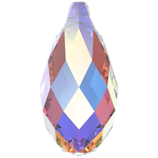 6010 13x6,5mm Crystal Aurora Boreale (001AB) Janjan Damla Kolye Ucu