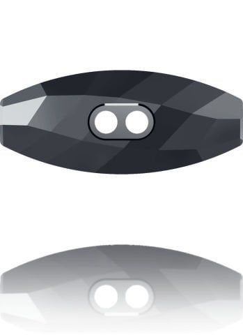 Swarovski 3024 Düğme 23mm Jet Hematite (280HEM) Foyasız - Metalik Siyah Renkli Düğme