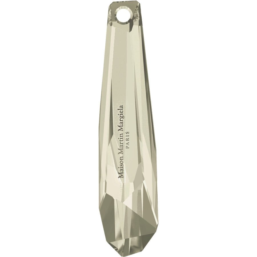 Swarovski 6016/G Sarkıt 30mm Crystal Silver Shade V (001SSHA)  - Çok Kesimli Parlak Gümüş Renkli Kolye Ucu