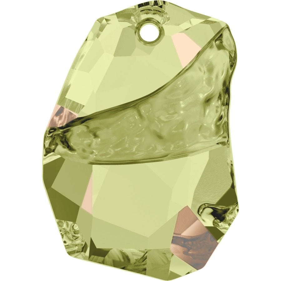 Swarovski 6191 Divine Rock 27mm Luminous Green (001LUMG) - Çok Kesimli Açık Yeşil Kolye Ucu