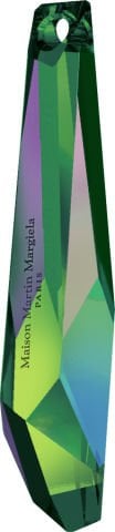 Swarovski 6016/G Sarkıt 30mm Crystal Vitral Medium (001VM)  - Çok Kesimli Parlak Yeşil Efektli Kolye Ucu