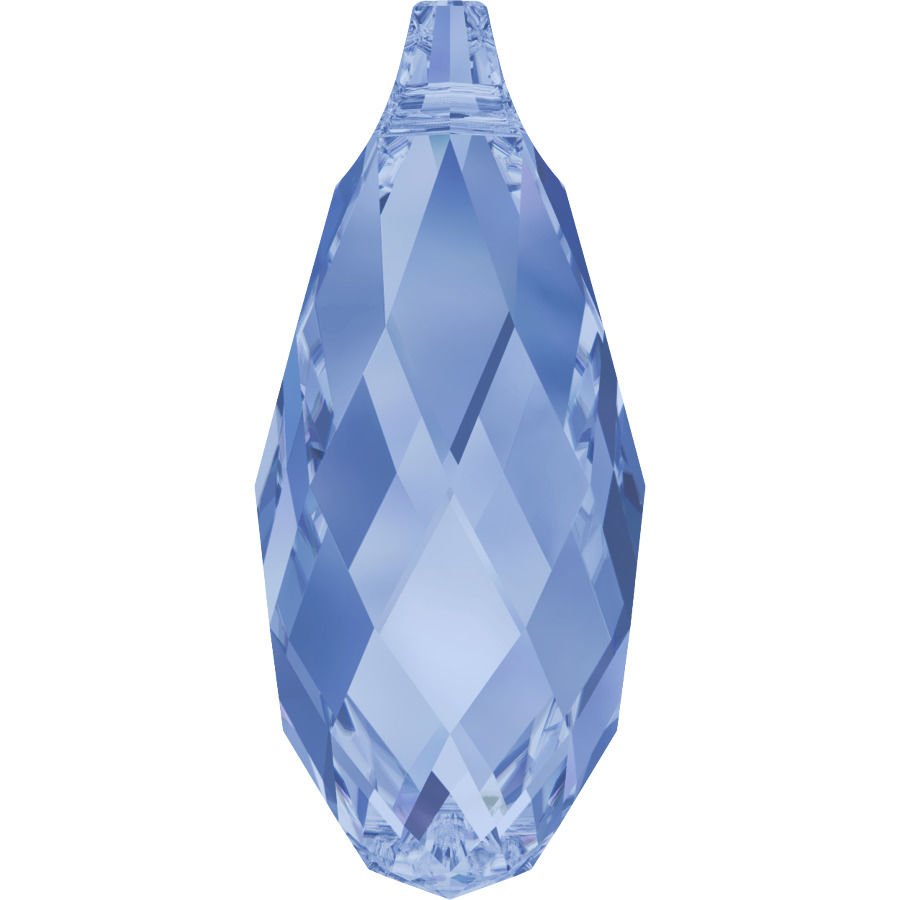 6010 11x5,5mm Light Sapphire (211) - Açık Mavi Kolye Ucu