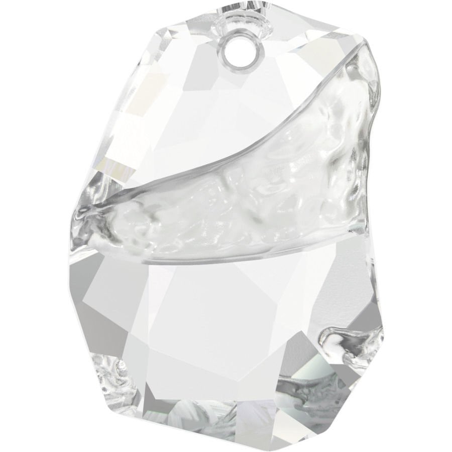Swarovski 6191 Divine Rock 27mm Crystal (001) - Çok Kesimli Parlak Beyaz Kolye Ucu