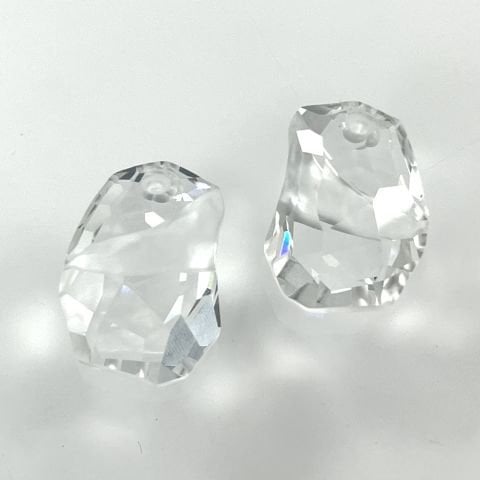 Swarovski 6191 Divine Rock 27mm Crystal (001) - Çok Kesimli Parlak Beyaz Kolye Ucu