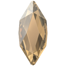 Swarovski 2201 İnce Mekik 4x1,8mm Crystal Golden Shadow (001GSHA) F - Mekik Şekli Altın Parlak Mini Kristal Taş