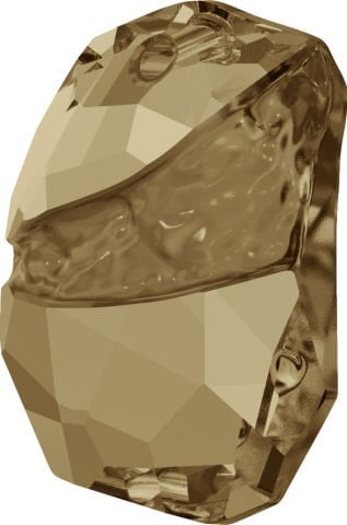 Swarovski 6191 Divine Rock 19mm Crystal Golden Shadow (001GSHA) - Çok Kesimli Parlak Altın Kolye Ucu