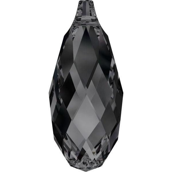 6010 13x6,5MM Crystal Silver Night (001SINI) Z - Füme Damla Kolye Ucu