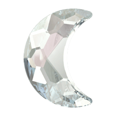 2813 8x5,5mm Light Azore Moonlight (361)   F - Hilal Şeklinde Açık Mavi Kristal Taş