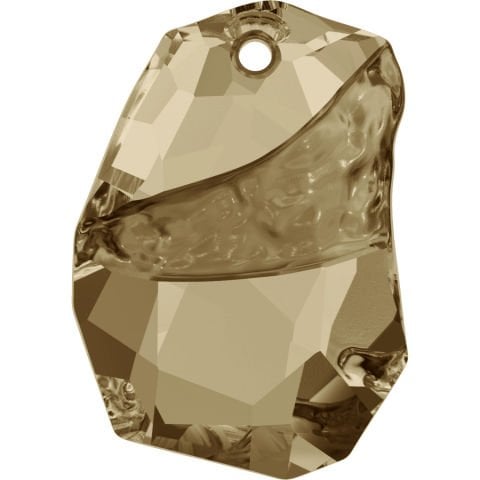 Swarovski 6191 Divine Rock 27mm Crystal Golden Shadow (001GSHA) - Çok Kesimli Parlak Altın Kolye Ucu