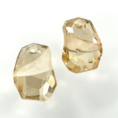 Swarovski 6191 Divine Rock 27mm Crystal Golden Shadow (001GSHA) - Çok Kesimli Parlak Altın Kolye Ucu
