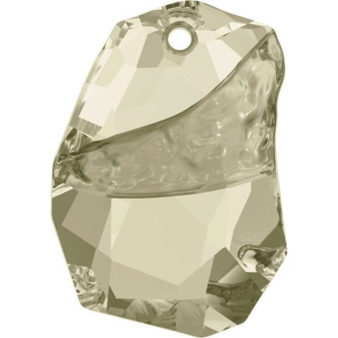 Swarovski 6191 Divine Rock 27mm Crystal Silver Shade (001SSHA) - Çok Kesimli Açık Gri Kolye Ucu