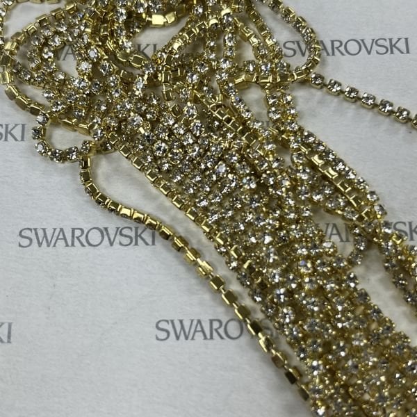 Zincir Cuphain SS6,5 Crystal Gold Kaplama - 12,50 metre