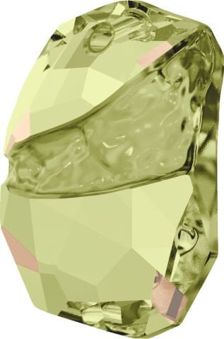 Swarovski 6191 Divine Rock 19mm Luminous Green (001LUMG) - Çok Kesimli Açık Yeşil Kolye Ucu