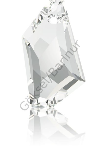 6670 24mm Crystal (001) - Şeffaf De-Art Kolye Ucu