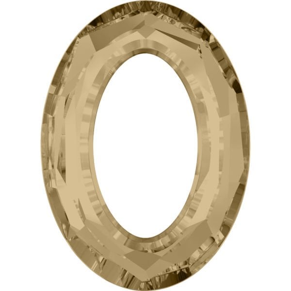 4137 15x11mm Crystal Golden Shadow (001GSHA) Gold Color Unfoiled