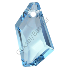 6670 24mm Aquamarine (202) - Mavi De-Art Kolye Ucu