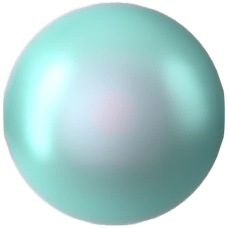 5810 8mm Crystal Irid. Light Turquoise Pearl (001 2028) - Turkuaz İnci Boncuk