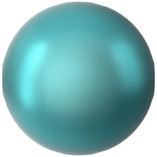 5810 4mm Crystal Irid. Dark Turquoise Pearl (001 2029) - Koyu Turkuaz İnci Boncuk