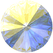 1122 SS39 Crystal AB (001AB) Foyalı Mercimek Rivoli Kristal Taş - 12-72-144 Adetlik Paketler