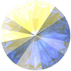 1122 SS39 Crystal AB (001AB) Foyalı Mercimek Rivoli Kristal Taş - 12-72-144 Adetlik Paketler