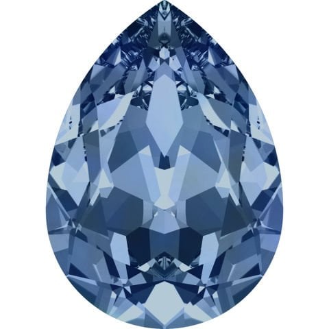 Swarovski 4320 Şekilli Damla Taş 14x10mm Recreated Ice Blue (1405)  F - Damla Şekilli Buz Mavisi Kristal Taş
