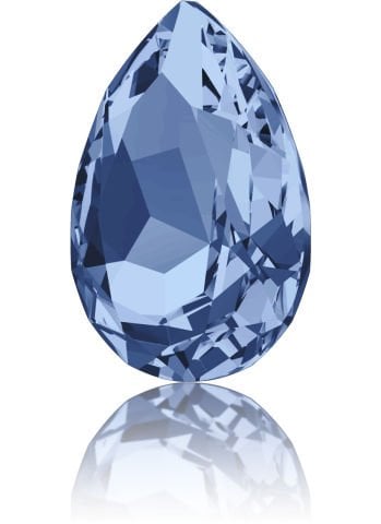 Swarovski 4320 Şekilli Damla Taş 14x10mm Recreated Ice Blue (1405)  F - Damla Şekilli Buz Mavisi Kristal Taş