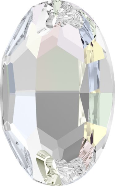 3210 10x7 Crystal AB (001AB) Foiled - Foyalı Oval Dikme Kristal Taş
