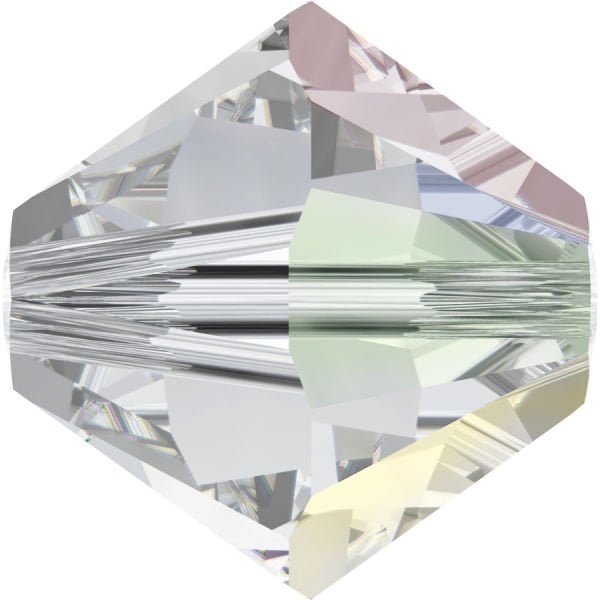 5328 5mm Crystal AB (001AB) - Janjan Bicone Kesme Boncuk