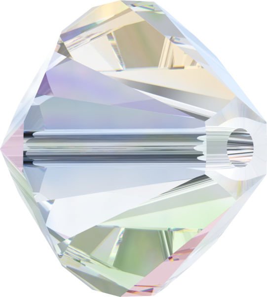 5328 5mm Crystal AB (001AB) - Janjan Bicone Kesme Boncuk