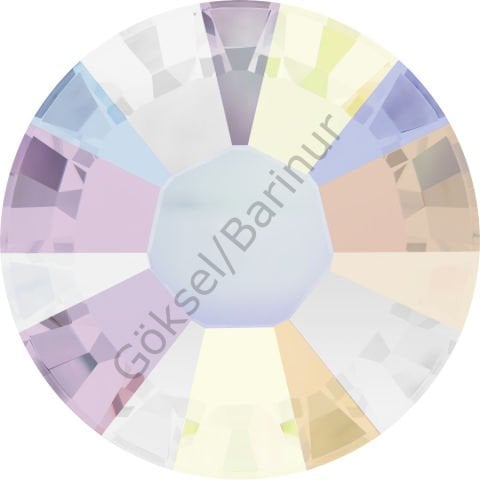 2038 SS12 Crystal AB (001AB) Hotfix Yapıştırma Taş - 1440 Adet veya 720 Adetlik Paket Seçenekleri
