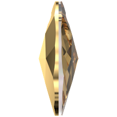 Swarovski 6106 Pendant 16mm Crystal Aurum (001AUR) - Damla Şekilli Tek Delikli Altın Renkli Kolye Ucu