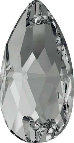 3230 12x7mm Crystal Silver Night (001SINI) Foyalı - Füme Damla Dikme Taş