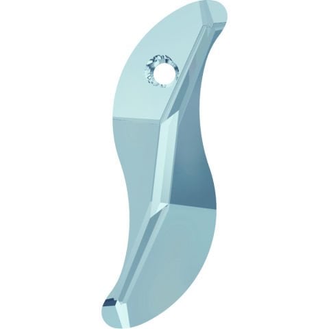 6525 28mm Aquamarine (202) - S Şekilli Kolye Ucu