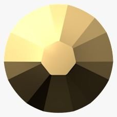 Swarovski 2058 Altı Düz SS 9 Crystal Aurum F (001 AUR) - Yuvarlak Altın Rengi Kristal Taş