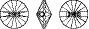 3015 12mm Crystal (001) F Kristal Düğme