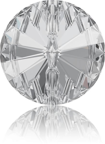 Swarovski 3015 Düğme 14mm Crystal (001) F - Beyaz Kristal Düğme