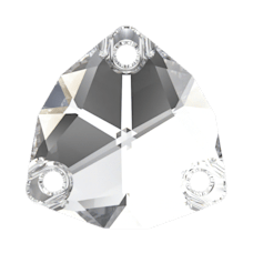 3272 20mm Crystal (001) Foiled - Foiled White Pillar Stone - 2 Piece Pack