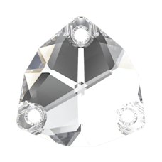 3272 20mm Crystal (001) Foiled - Foiled White Pillar Stone - 2 Piece Pack