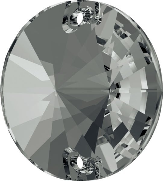 3200 14mm Crystal Silver Night (001SINI) Foyalı - Füme Yuvarlak Dikme Taş