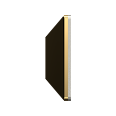 Swarovski 2400 Kare 4mm Crystal Aurum F (001 AUR) - Altın Renkli Altı Düz Mini Kristal Taş