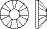 2038 SS34 Crystal AB (001AB) Hotfix Adhesive Stone - 72 or 144 Piece Package Options