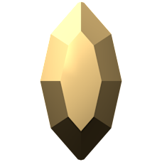 Swarovski 2200 Mekik 4x2mm Crystal Aurum F (001 AUR) - Altın Renk Altı Düz Kristal Taş