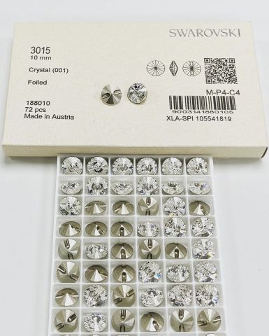 3015 23mm Crystal (001) Foyalı Kristal Düğme