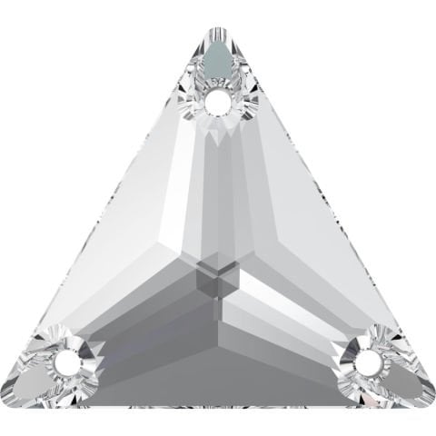 3270 16mm Crystal (001) F - Üçgen Şekilli Beyaz Renkte Dikme Taş