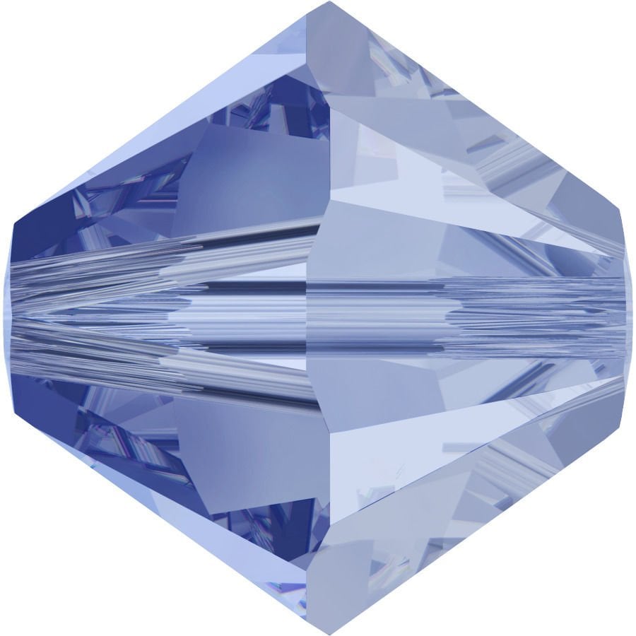 Swarovski 5328 Bicone Boncuk 4mm Recreated Ice Blue (1405)  - Buz Mavisi Kesme Boncuk