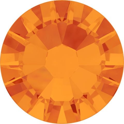 Swarovski 2058 SS20 Fireopal (237) Foyalı - Turuncu Kırmızı Renkli Altı Düz Camtaş