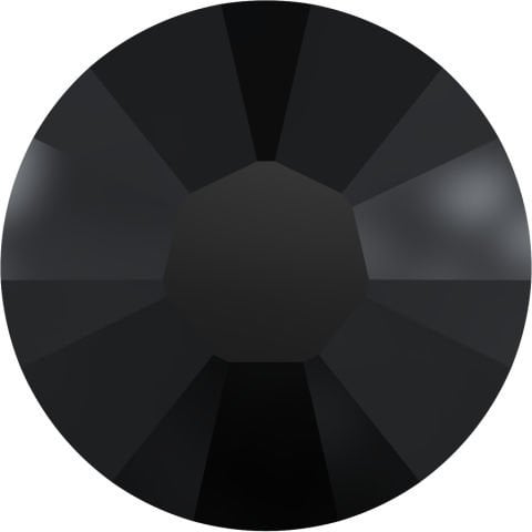 2038 SS6 JET (280) - Black Hotfix Adhesive Stone - 1440 pieces