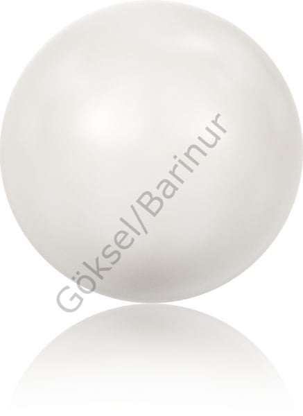 5810 6mm Crystal White Pearl (001 650) - Beyaz İnci Boncuk